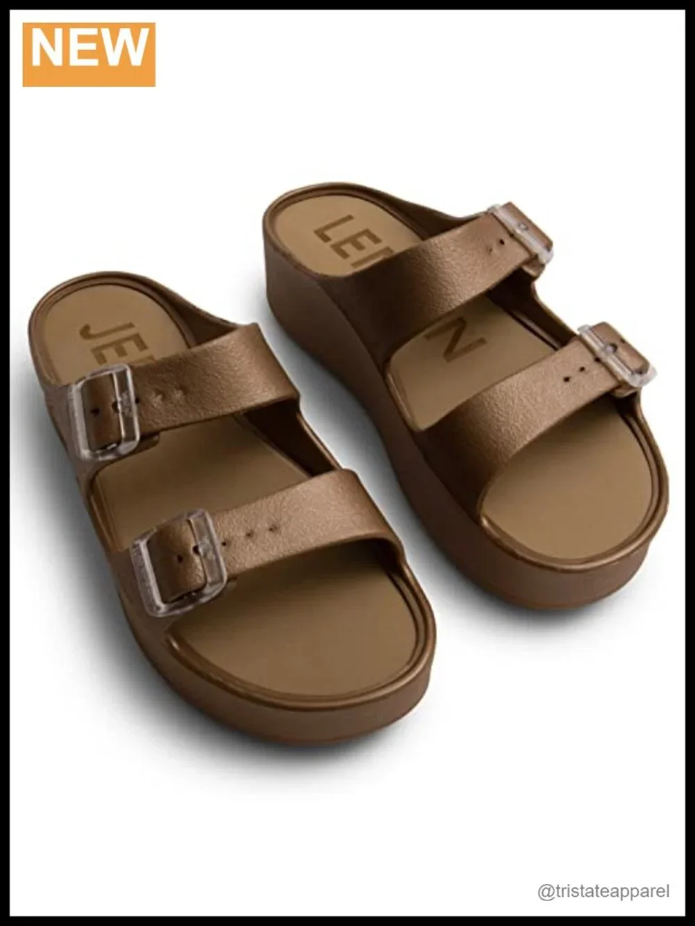Women's Vegan Platform Wedge Sandals Slip-On Water-Friendly Summer Slides